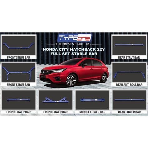 type  honda city   front side rear middle anti struct roll