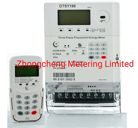 Three Phase Smart GPRS Sts Prepayment Energy Meter Smart Keypad