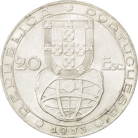 Monnaie Portugal 20 Escudos 1953 SPL Argent KM 585 EBay