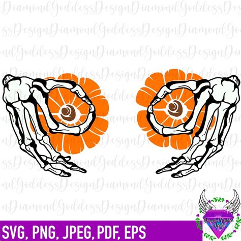 Skeleton Boob Hands SVG Don T Touch My Pumpkins SVG Etsy