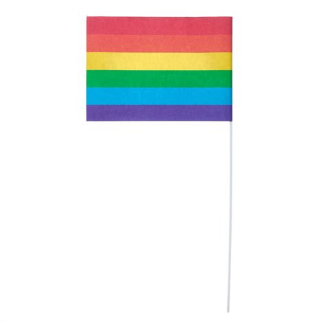 Buy Paper Rainbow Flags Pack Of 6 For Gbp 429 Card Factory Uk