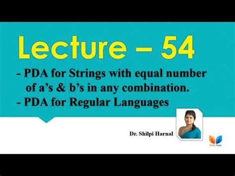 Pda For Strings With Equal Number Of As And Bs Pda For Regular