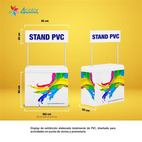 Pvc Demostand Stand De 80x180 Cm Cuatro Color TecnologÍa Sa De Cv