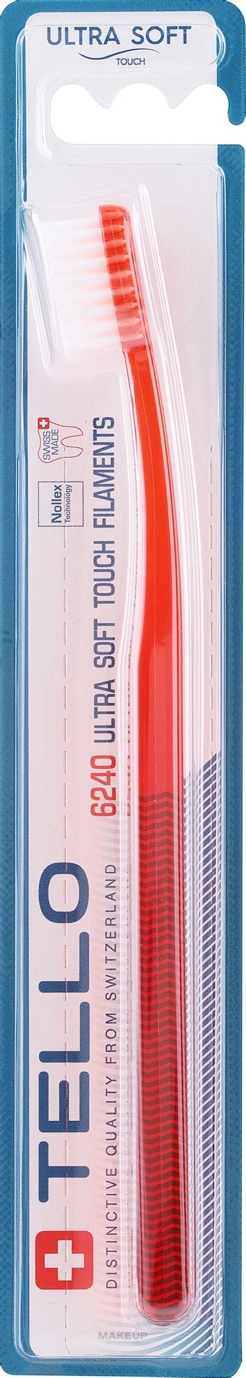 Tello Ultra Soft Extra Soft Toothbrush 6240 Red Makeupuk