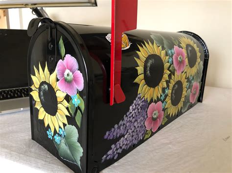 Painted Mailbox Hand Painted Mailbox Artist Mailbox Custom Etsy