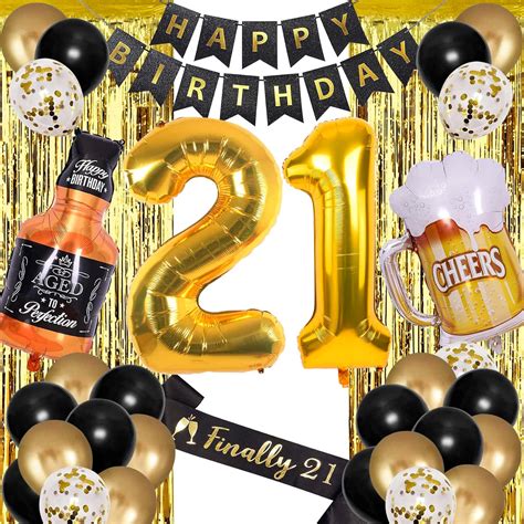 21st Birthday For Him Happy 21st Birthday Decorations For