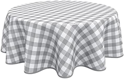 Home Direct Nappe Toile Cir E Pvc Ronde Cm Petit Pois Gris Clair