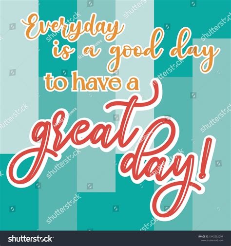 Have Great Day Motivational Card Stock Vector Royalty Free 1943292094