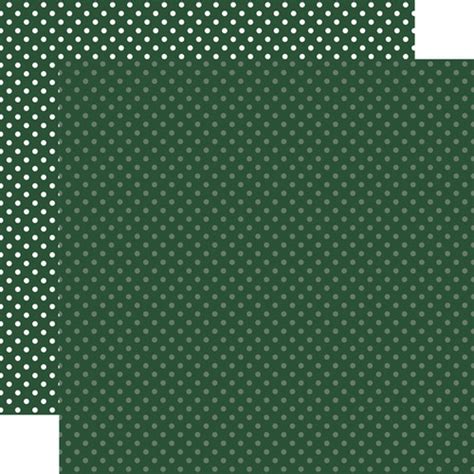 Dots And Stripes Evergreen Dots 12x12 Patterned Paper Echo Park Paper Co