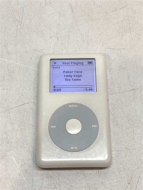 Apple IPod 4th Gen ClickWheel 2004 20GB White A1059 M9282LL A EBay