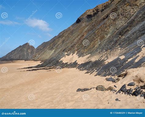 Wonderful Beach Praia Da Amoreira Near Aljezur at the Algarve Coast of ...