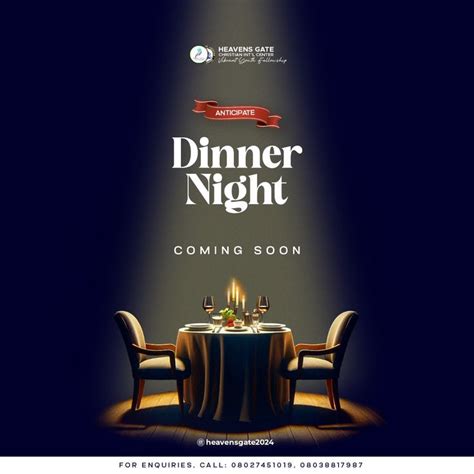 Dinner Night Flyer Design Event Poster Design Social Media