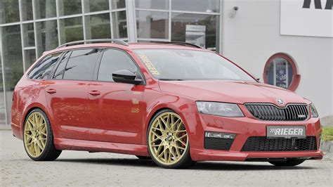 2014 Skoda Octavia Rs Combi By Rieger Wallpapers And Hd Images Car