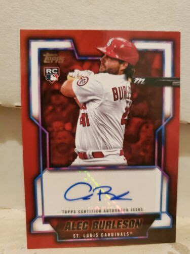 Alec Burleson 2023 Topps Japan Edition Signed Auto Rookie Card RC