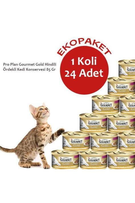 Pro Plan Gourmet Gold Hindili Rdekli Kedi Konservesi Gr Al D