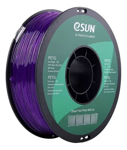 Filamento Esun Petg 1kg 1 75mm Impresora 3d Color Purple MercadoLibre