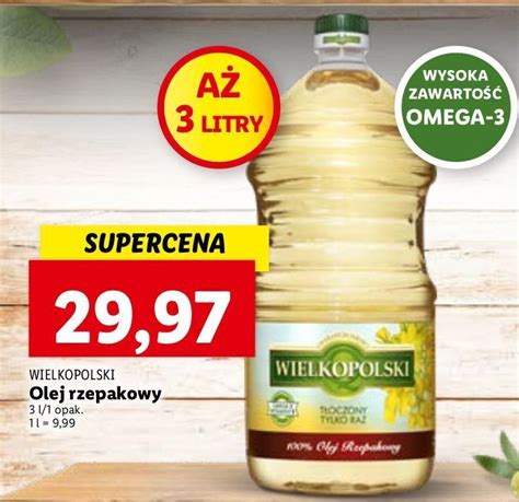 Promocja Olej Wielkopolski Rzepakowy W Lidl