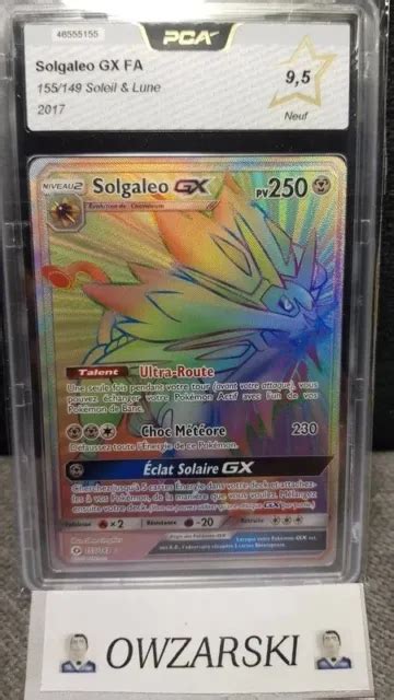 Pca Carte Pok Mon Solgaleo Gx Secr Te Fa Soleil Lune Pca