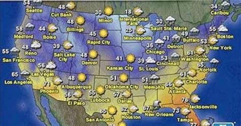 A Weather Map Of The United States Worldmap Us