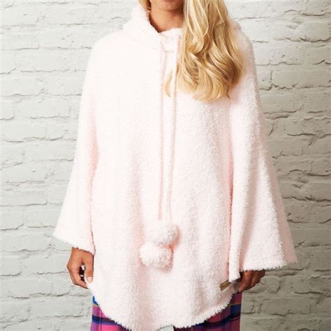 Nina Teddy Fleece Poncho Ladies Poncho Fleece Poncho Designer Loungewear