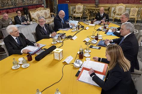 Quirinale Mattarella Convoca Il 13 Consiglio Supremo Di Difesa