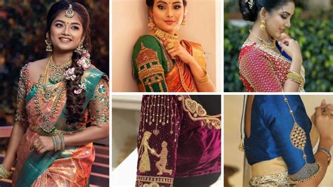 51 Latest Simple Aari Work Blouse Designs 2023 Bright Cures