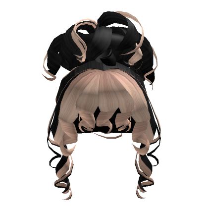 Curly Locks Updo In Black Blonde Roblox Item Rolimon S