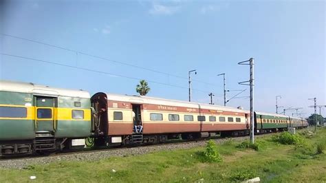 Rare Coach Icf Rajdhani Coach With Anand Vihar Garib Rath Express