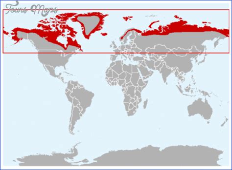 Map Of Arctic Tundra - ToursMaps.com