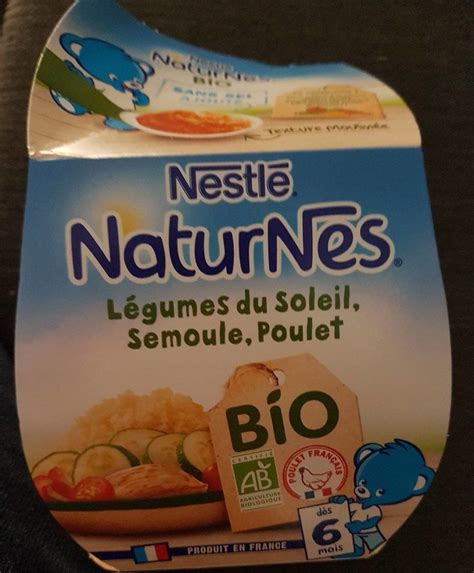 Natures légumes du soleil semoule poulet Nestlé