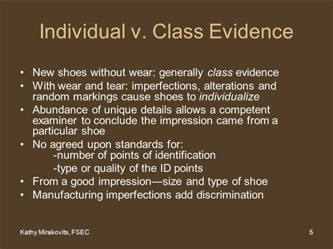 Kathy Mirakovits Fsec1 Impression Evidence Shoeprints Kathy Mirakovits Forensic Science