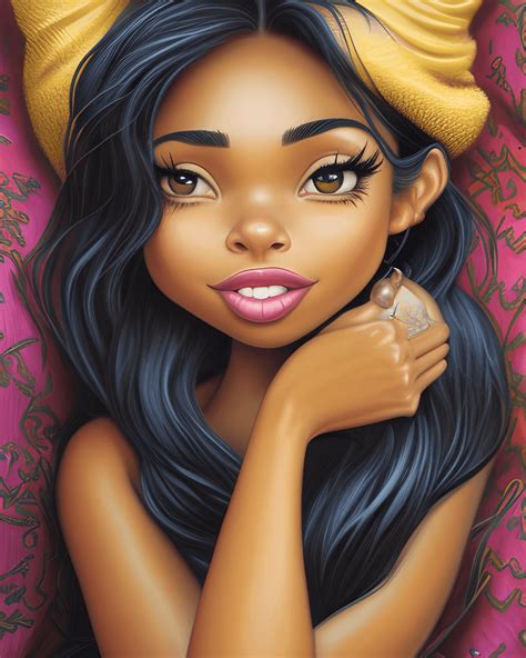 Disney Animation Very Rendered Polished Perfect Dominican Hispanic Soft Golden Skin · Creative