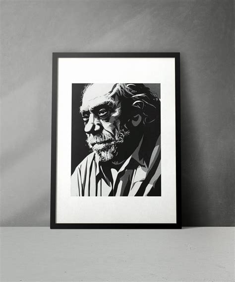 Charles Bukowski Art Print Pop Art Digital Art Poster - Etsy