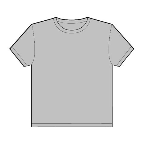 Blank Gray Shirt Template