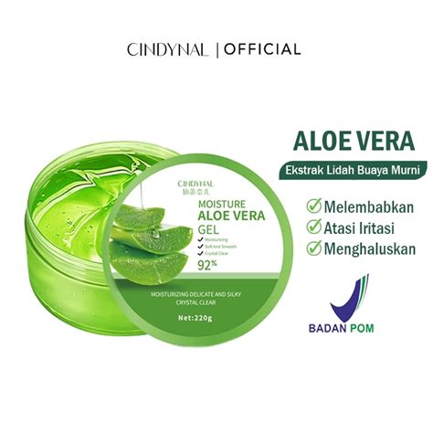 Jual [bpom] Cindynal Moisturizer Aloe Vera Gel 220 Ml Pelembab Wajah