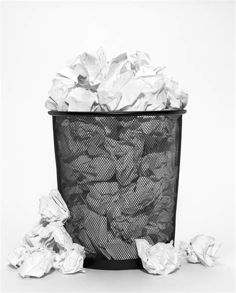 Overflowing Waste Bin Stock Image Image Of Waste Recycle 47894149