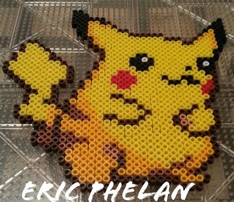 Pikachu From Perler Beads Pikachu Pokemon Ericphelan Perler Hama