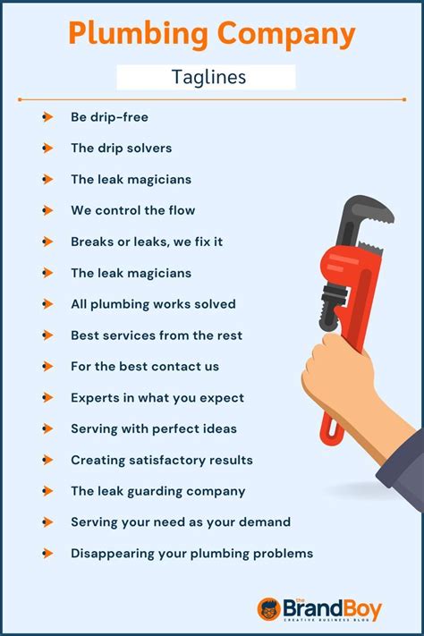 720 Catchy Plumbing Company Slogans And Taglines Generater Guide