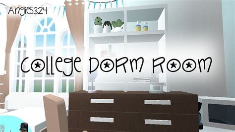 Welcome To Bloxburg Dorm Speed Build Youtube