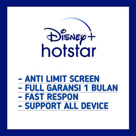 Jual Sharing 1 Bulan Disney Hotstar Disney Hotstar Ifourstore VCGamers