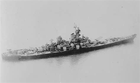 American Battleship USS Iowa BB-61 aerial view | World War Photos