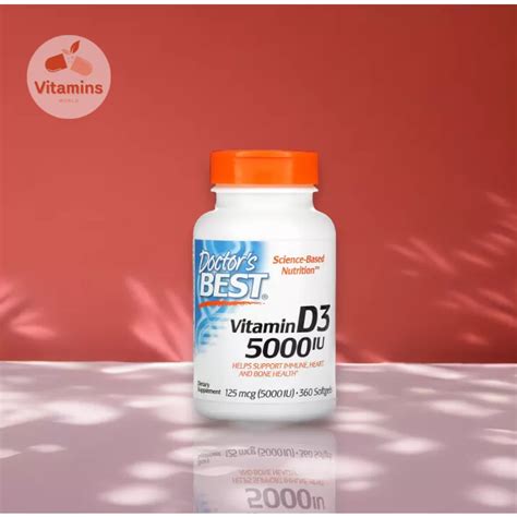 Doctor S Best Vitamin D3 125 Mcg 5 000 IU 180 Softgels V 107