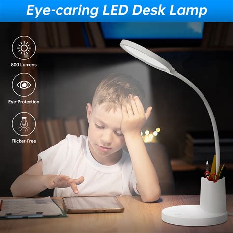 Desk Lamp Led Table Lamps For Home Office 3 Lighting Modes 800lm Eye Caring Desk Light With