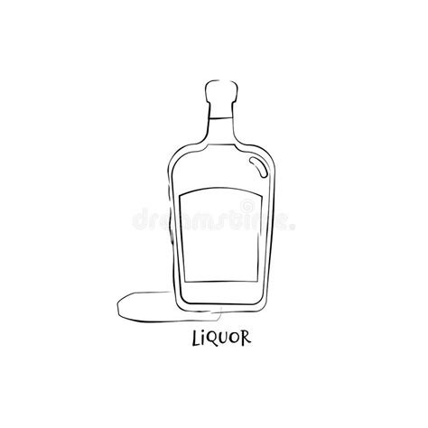 Whisky Clipart Alcohol Bottle Easy Alcohol Bottle Drawing Hd Png