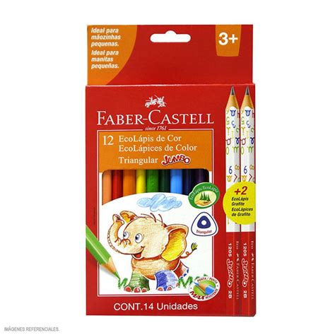 Colores Largos Faber Castell Jumbo Triangulares X Und L Pices