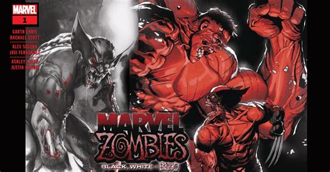 The Undead Plague Starts Here In Marvel Zombies Black White Blood