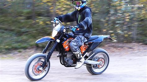 KTM 450 EXC R Supermoto Akrapovic Slip On Sounds First Ride YouTube