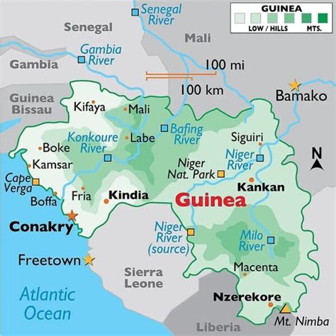 Eq Guinea With Ports Kamsar And Conakry 700 Africa Ports