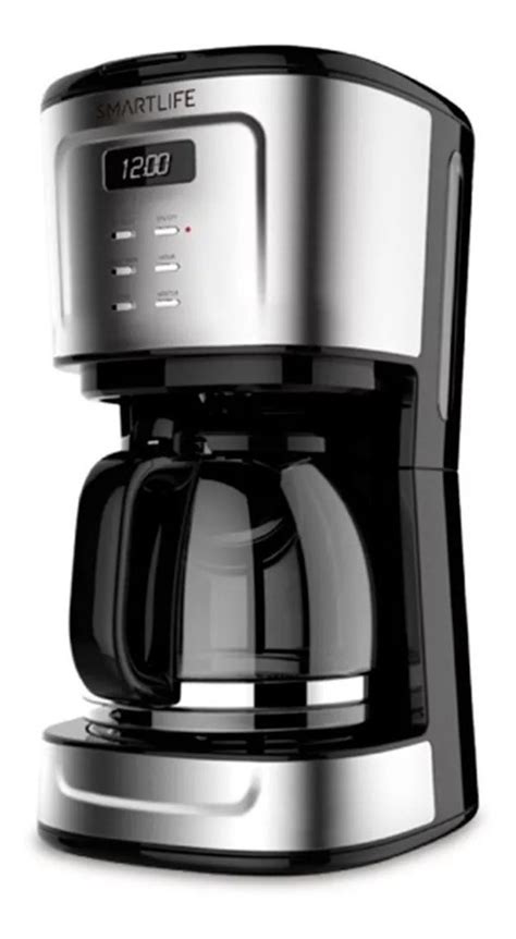 Cafetera Smartlife SL CMD1095 automática acero inoxidable y negra de