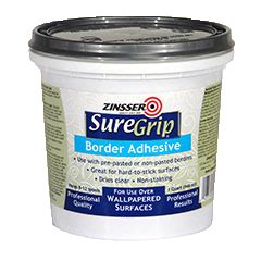 Zinsser® SureGrip® Border Adhesive for Wallpapered Surfaces Product Page